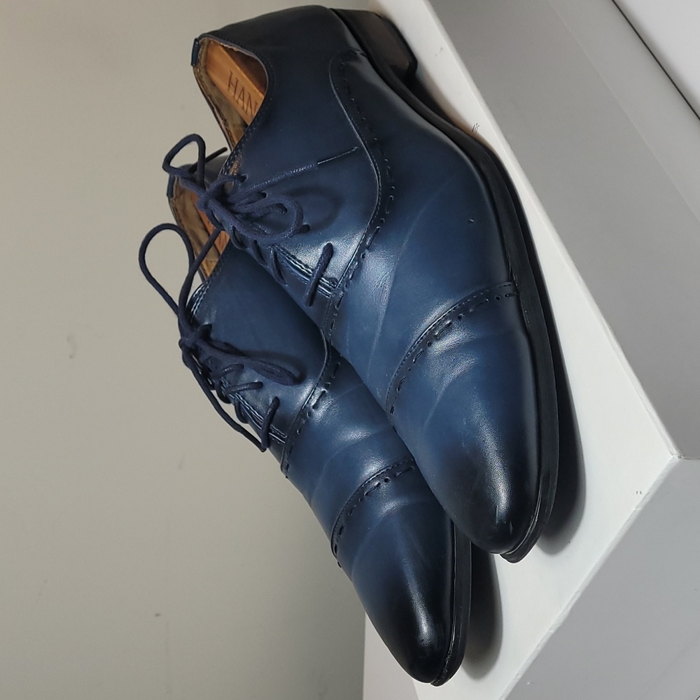 Vincent Cavallo navy blue dress shoes size 12